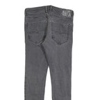 DIESEL Mens Slim Grey Denim Jeans W30 L30 Zip Closure Casual Style