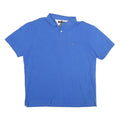 TOMMY HILFIGER Mens Blue Short Sleeve Polo Shirt XL Cotton Classic