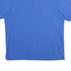 TOMMY HILFIGER Mens Blue Short Sleeve Polo Shirt XL Cotton Classic
