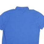 TOMMY HILFIGER Mens Blue Short Sleeve Polo Shirt XL Cotton Classic