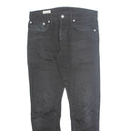 LEVI'S 512 BIG E Jeans Mens Black Slim Tapered Stone Wash W31 L28