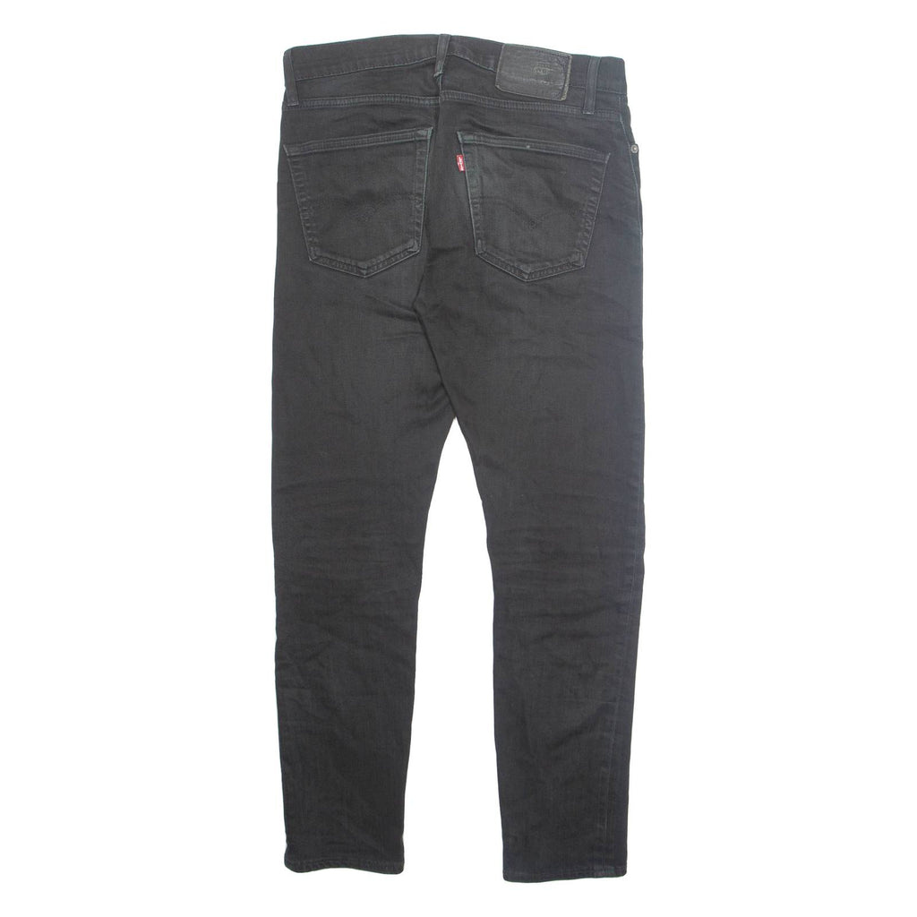 LEVI'S 512 BIG E Jeans Mens Black Slim Tapered Stone Wash W31 L28