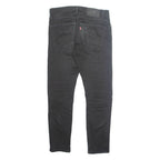 LEVI'S 512 BIG E Jeans Mens Black Slim Tapered Stone Wash W31 L28