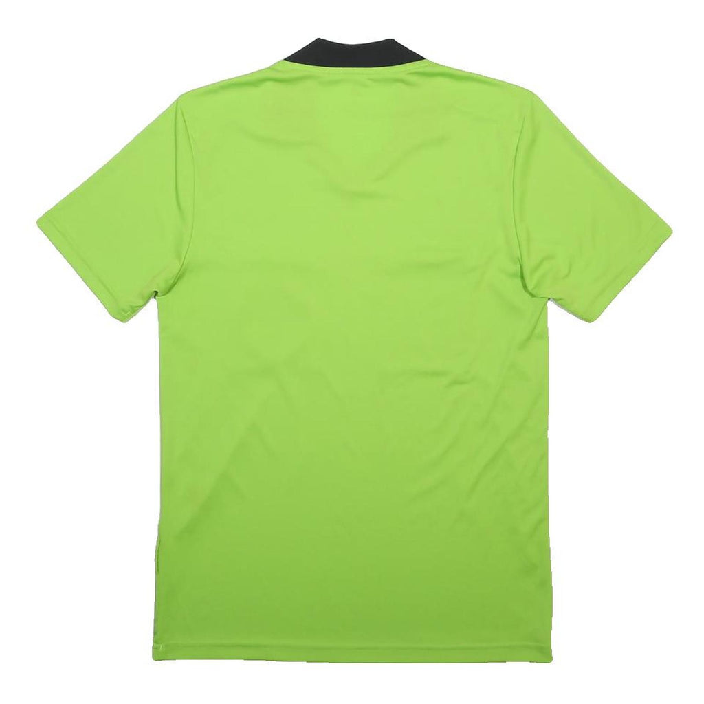 ADIDAS Mens Green V-Neck Short Sleeve Football Referee T-Shirt S Polyester