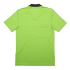 ADIDAS Mens Green V-Neck Short Sleeve Football Referee T-Shirt S Polyester