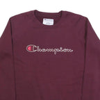 CHAMPION Mens Maroon Sweatshirt Crew Neck M Cotton Blend Pullover
