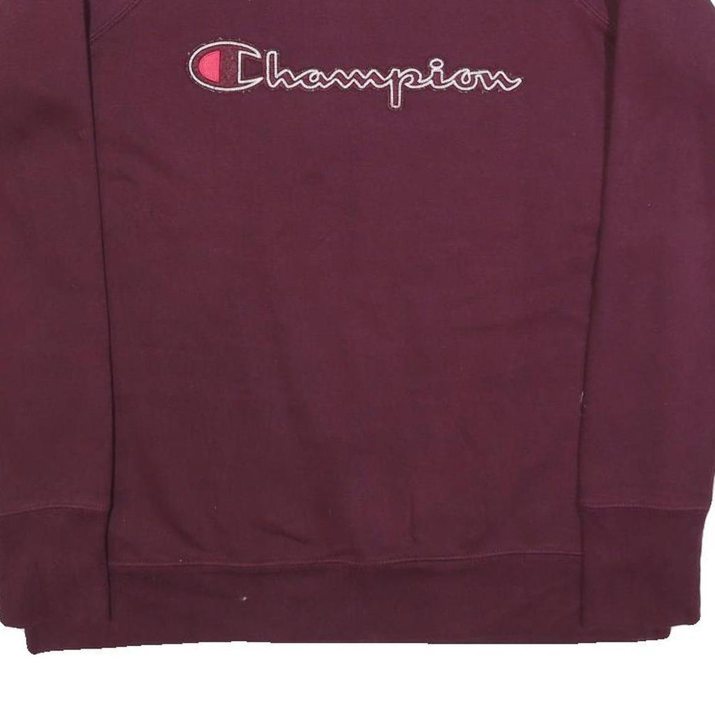 CHAMPION Mens Maroon Sweatshirt Crew Neck M Cotton Blend Pullover