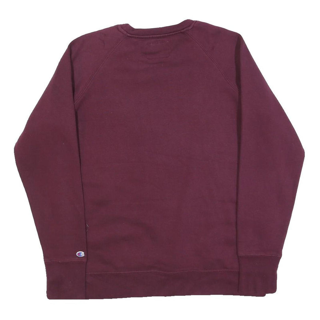 CHAMPION Mens Maroon Sweatshirt Crew Neck M Cotton Blend Pullover