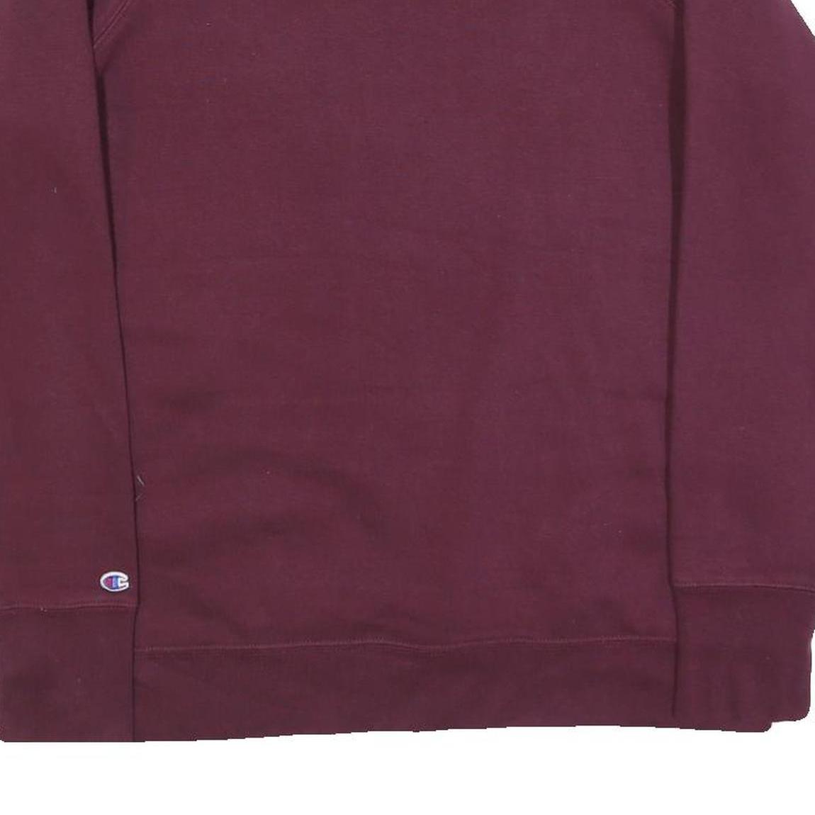CHAMPION Mens Maroon Sweatshirt Crew Neck M Cotton Blend Pullover