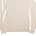 ADIDAS Mens Beige Sweatshirt Crew Neck M Classic 3-Stripes Trefoil Logo