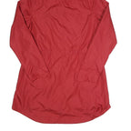WOOLRICH Womens Red Jacket M Polyester Plain Hooded Zip Outdoor Casual