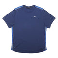 NIKE RUNNING Mens Blue & Royal Blue Running T-Shirt L Short Sleeve Crew Neck