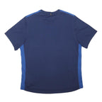 NIKE RUNNING Mens Blue & Royal Blue Running T-Shirt L Short Sleeve Crew Neck