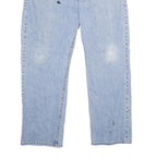 CARHARTT Mens Jeans Blue Relaxed Straight Denim Light W38 L30 Relaxed Fit Zip