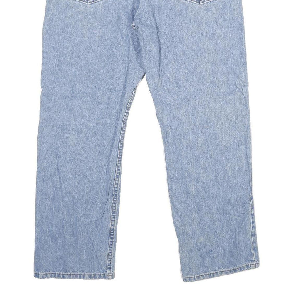 CARHARTT Mens Jeans Blue Relaxed Straight Denim Light W38 L30 Relaxed Fit Zip