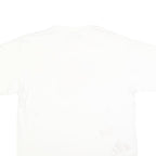 ANVIL Mens White USA Flag Graphic T-Shirt L Short Sleeve Crew Neck Cotton Blend