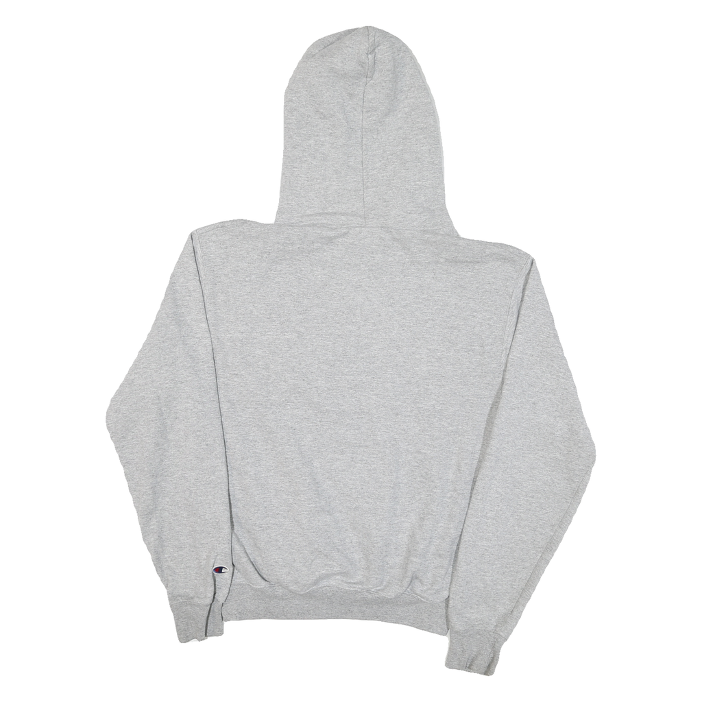 CHAMPION Mens Grey Dominican Pullover Hoodie S Cotton Blend Casual Drawstring