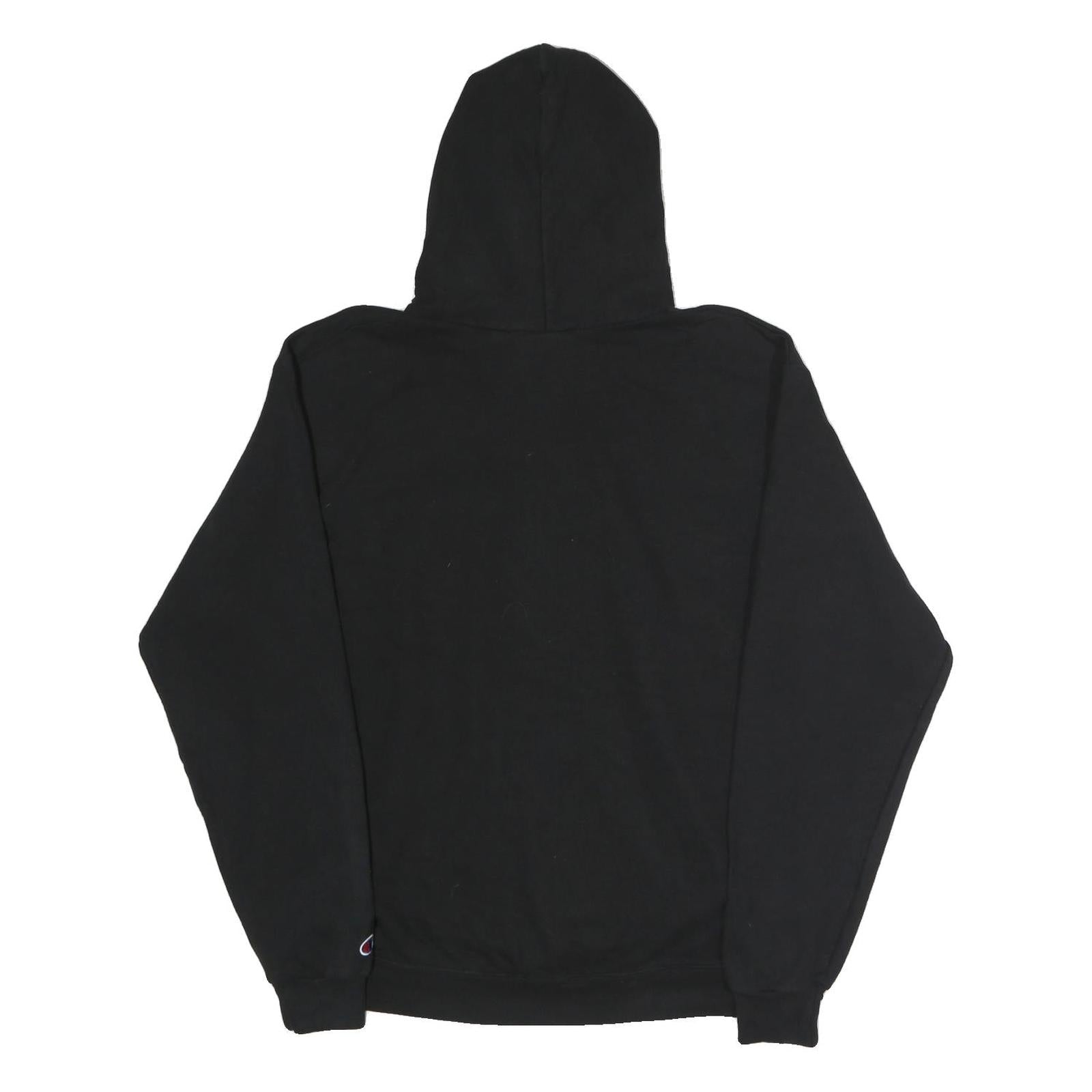 CHAMPION Mens Black Southern Oregon University Pullover Hoodie L Classic Cotton