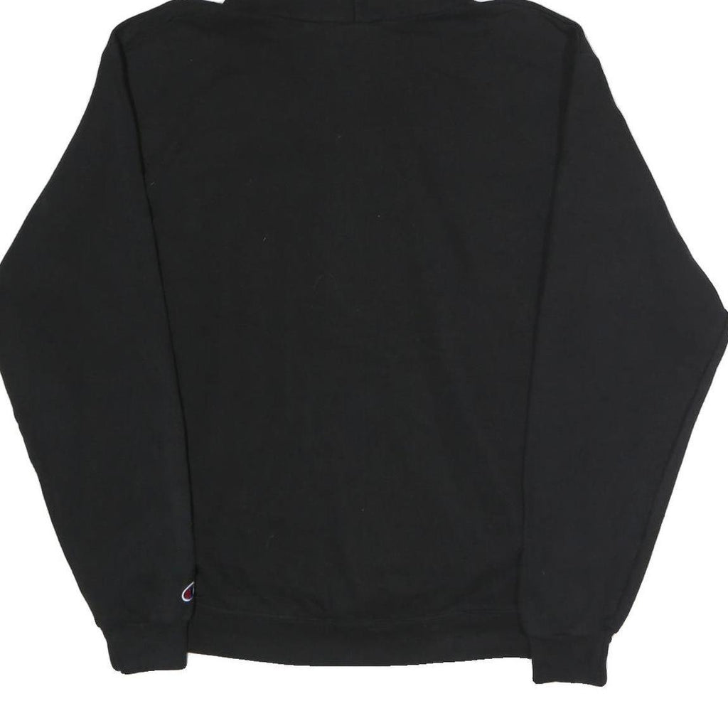 CHAMPION Mens Black Southern Oregon University Pullover Hoodie L Classic Cotton