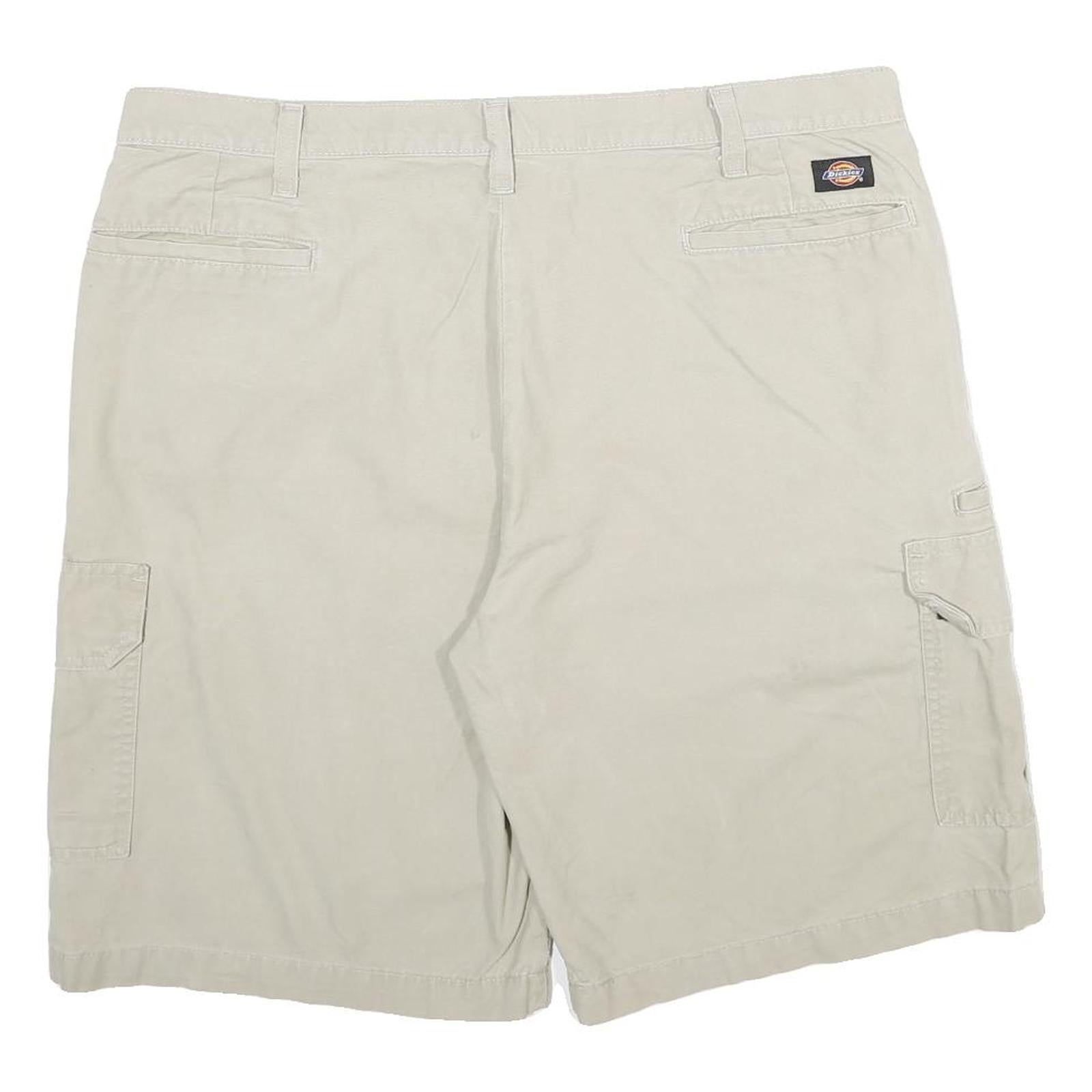 DICKIES Mens Shorts Beige Casual Cargo XL W38 Workwear Cotton Pockets