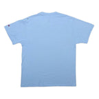 CHAMPION Mens Blue Graphic T-Shirt M Short Sleeve Crew Neck Cotton Blend Casual