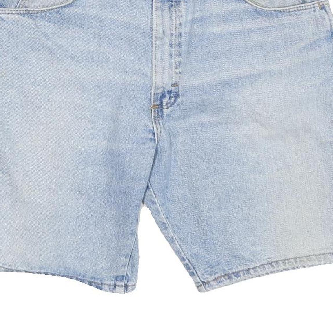 WRANGLER Mens Denim Blue Casual Shorts L W34 Cotton Blend Classic Fit