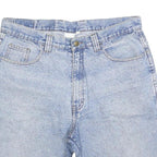 BLUE ZONE Mens Denim Blue Casual Shorts M W34 Cotton Blend Comfortable Classic