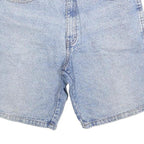 BLUE ZONE Mens Denim Blue Casual Shorts M W34 Cotton Blend Comfortable Classic