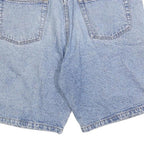 BLUE ZONE Mens Denim Blue Casual Shorts M W34 Cotton Blend Comfortable Classic