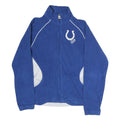 REEBOK Womens Blue & White Colts Zip Jacket M Polyester Sportswear Casual