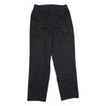 CABIN CREEK Womens Cotton Black Regular Straight Trousers W30 L30 Classic Zip