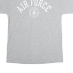 CHAMPION Mens Grey Air Force Graphic T-Shirt L Short Sleeve Crew Neck Casual