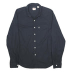 LEVI'S Mens Black Cotton Shirt M Long Sleeve Casual Classic Button Down