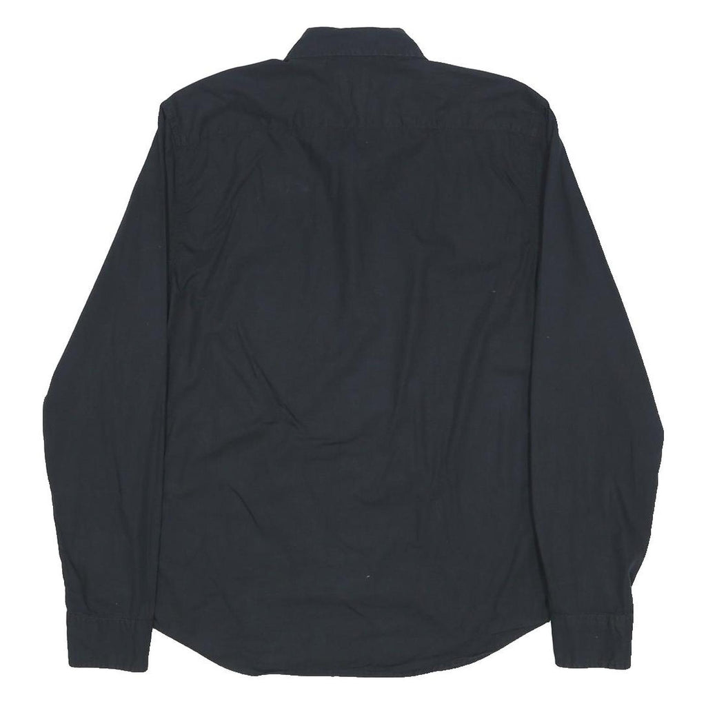 LEVI'S Mens Black Cotton Shirt M Long Sleeve Casual Classic Button Down