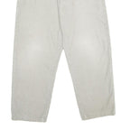 CHAPS Mens Cotton Beige Classic Straight Trousers W34 L30 Casual Zip Closure