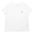 LEVI'S Mens White Classic T-Shirt M Short Sleeve Crew Neck Logo Embroidered