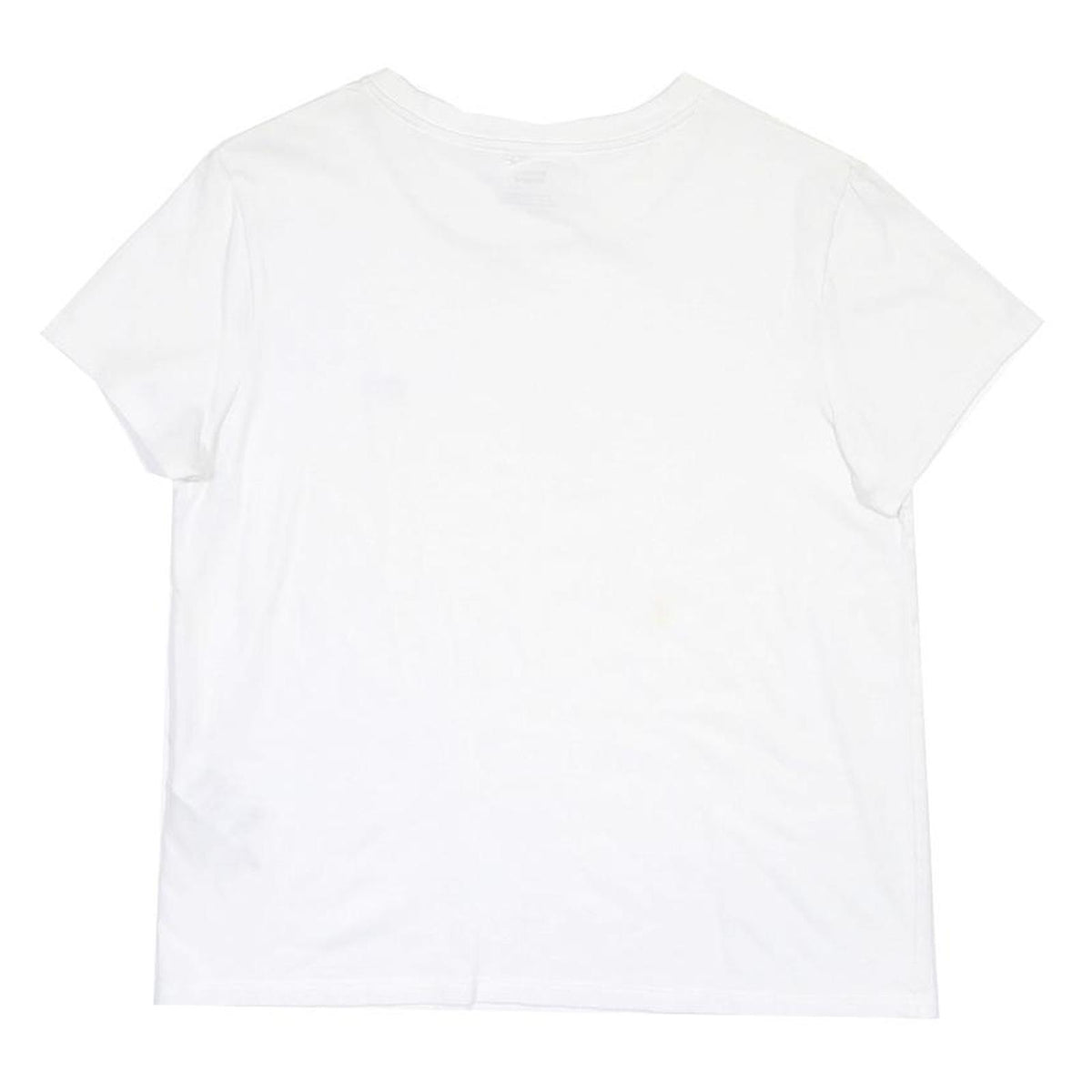 LEVI'S Mens White Classic T-Shirt M Short Sleeve Crew Neck Logo Embroidered