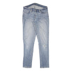 LEVI'S Womens Slim Blue Denim Medium Wash Jeans W30 L30 Slim Fit Zip Closure