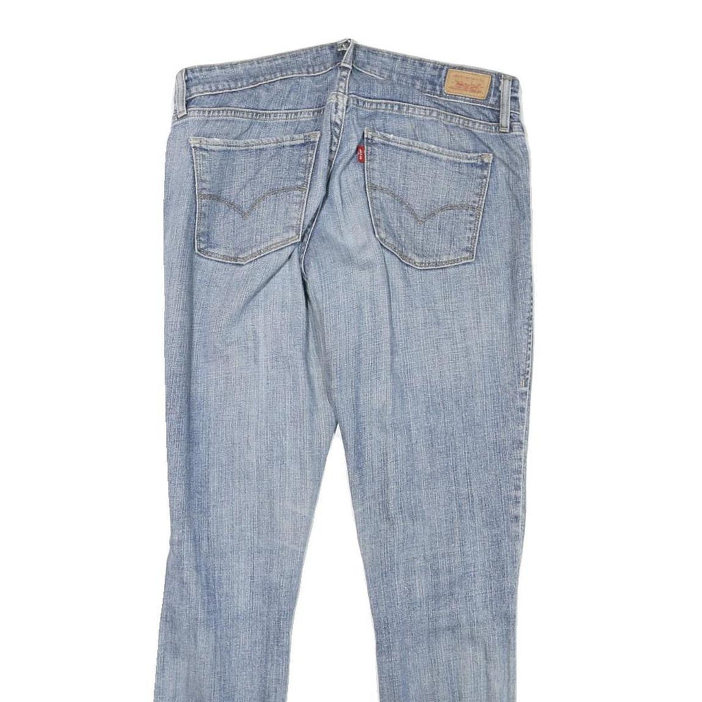 LEVI'S Womens Slim Blue Denim Medium Wash Jeans W30 L30 Slim Fit Zip Closure
