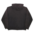 CARHARTT Insulated Mens Black Zip Up Hoodie 2XL Workwear Heavyweight