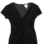 JOSEPH RIBKOFF Womens Black Velvet Bodycon Dress Short Sleeve Mini UK 12 Evening