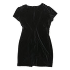 JOSEPH RIBKOFF Womens Black Velvet Bodycon Dress Short Sleeve Mini UK 12 Evening