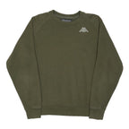 KAPPA Mens Green XS Crew Neck Sweatshirt Cotton Blend Casual Pullover