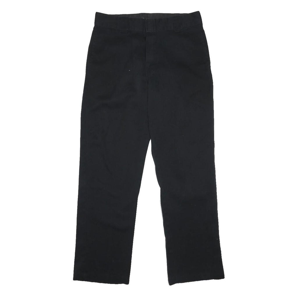 DICKIES Mens Black Regular Fit Straight Leg Trousers W32 L31 Workwear Casual