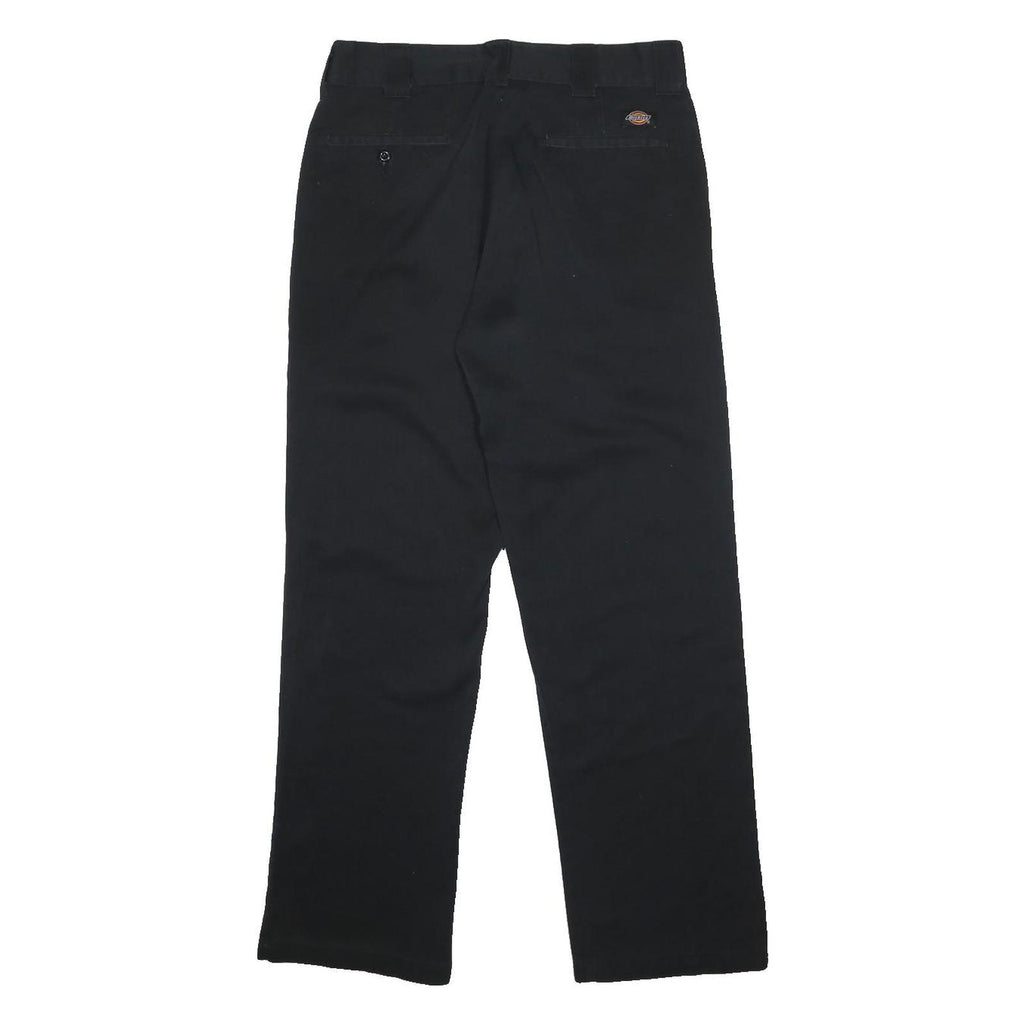 DICKIES Mens Black Regular Fit Straight Leg Trousers W32 L31 Workwear Casual