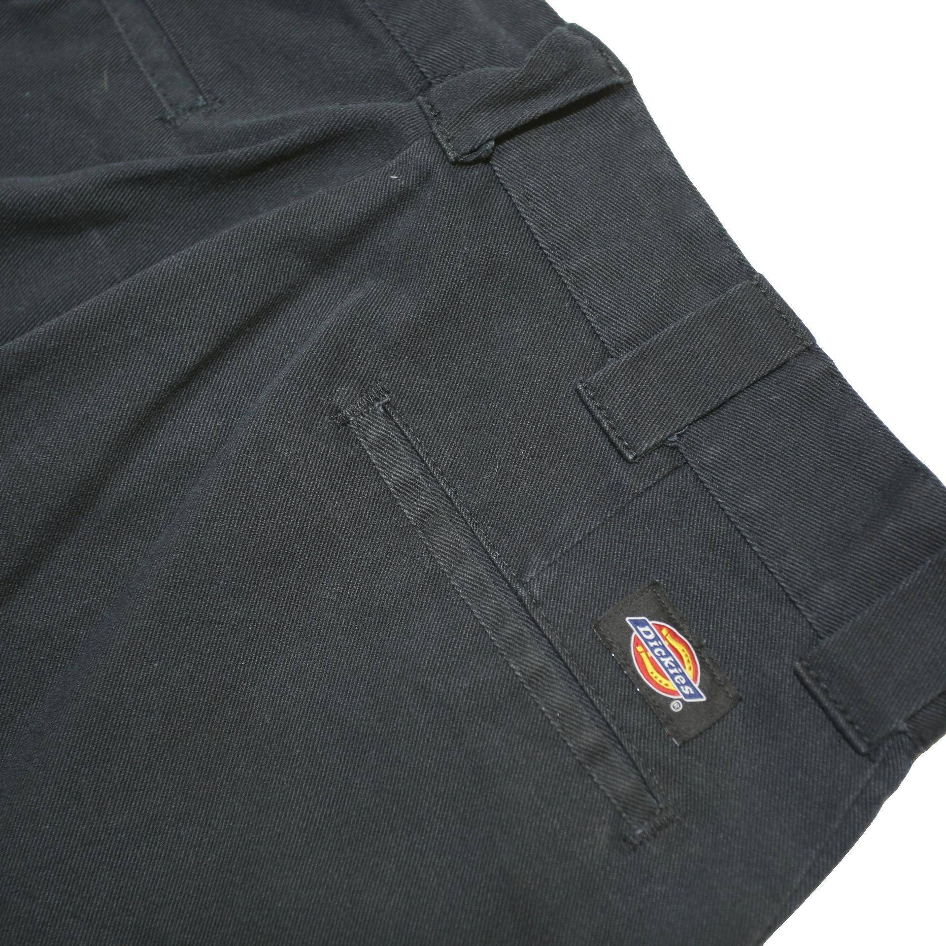 DICKIES Mens Black Regular Fit Straight Leg Trousers W32 L31 Workwear Casual