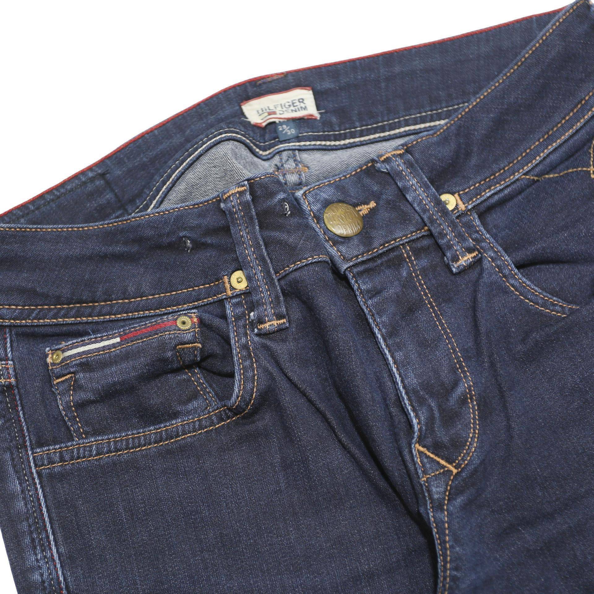 HILFIGER DENIM Womens Jeans Blue Regular Bootcut Denim W29 L30 Stylish Classic