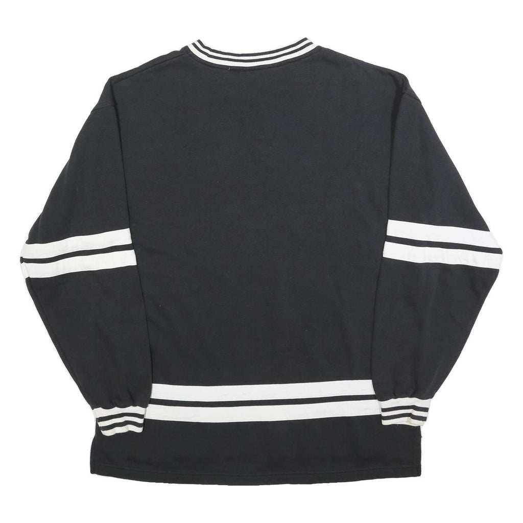 DISNEY Womens Black & White Mickey Classic Crew Neck L Sweatshirt Retro Style