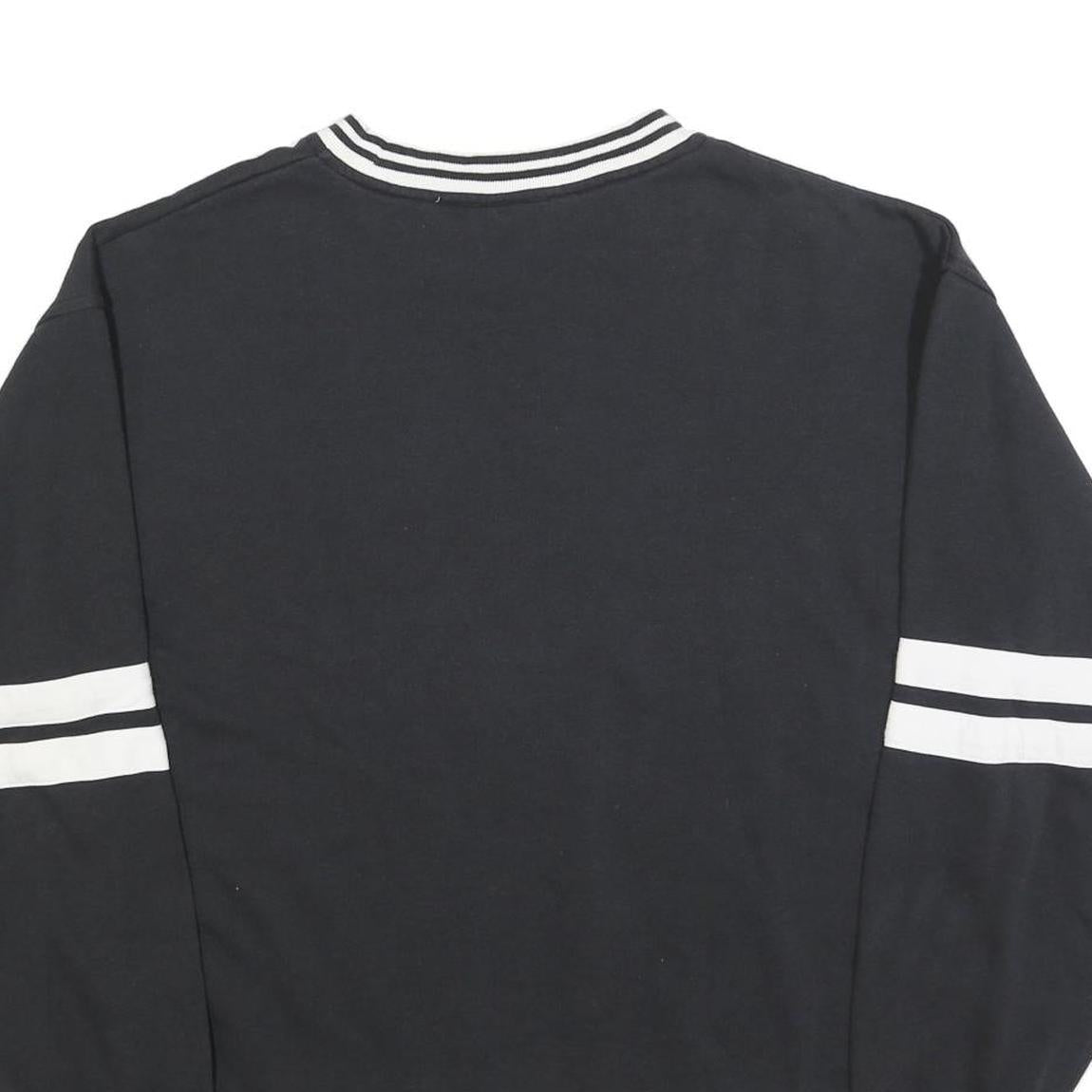 DISNEY Womens Black & White Mickey Classic Crew Neck L Sweatshirt Retro Style