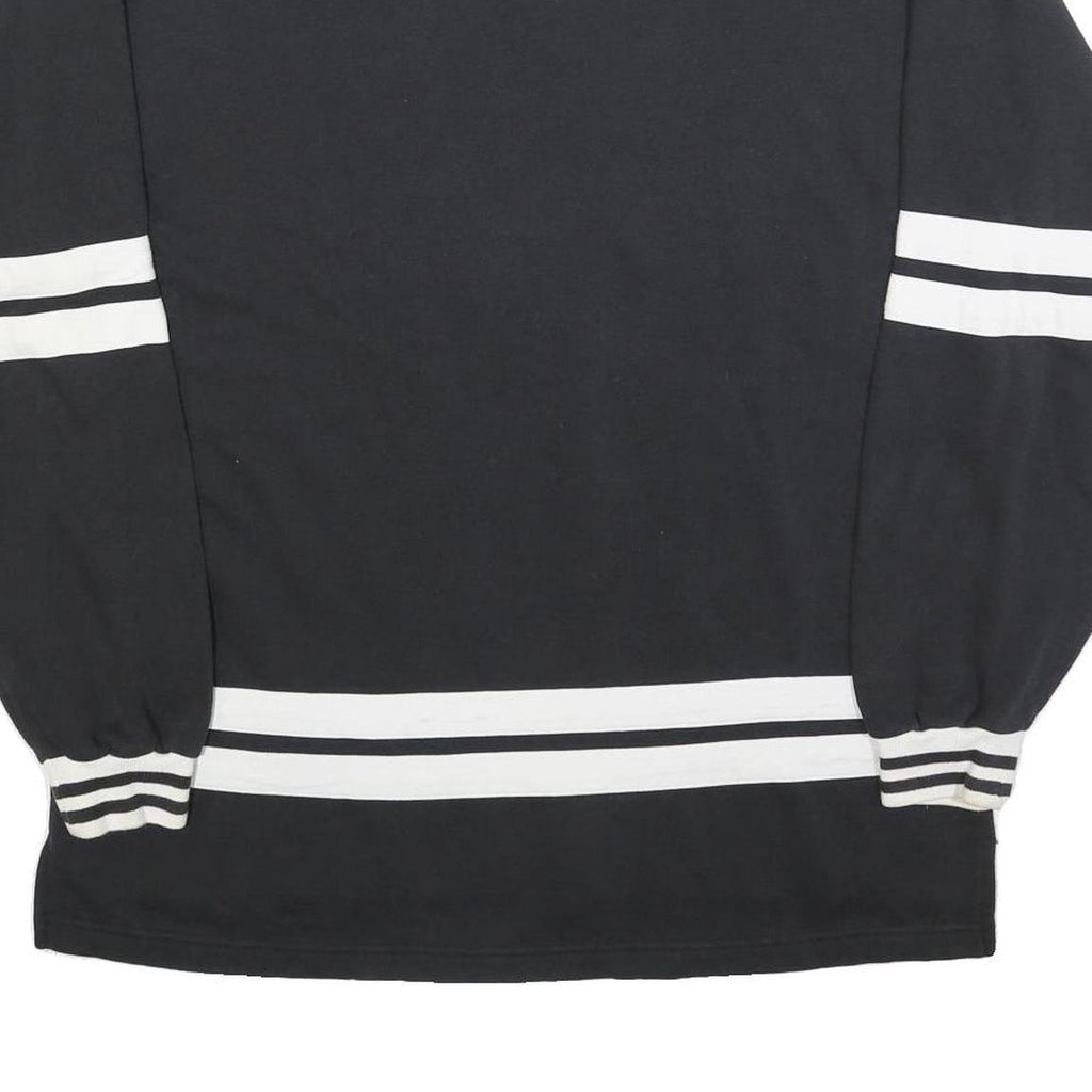 DISNEY Womens Black & White Mickey Classic Crew Neck L Sweatshirt Retro Style